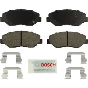 BOSCH BE943H Blue Ceramic Disc Brake Pad Set With Hardware - Compatible With Select Honda Accord, Pilot; FRONT
