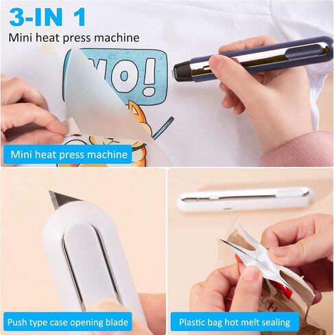 Mini Heat Press,Heats up in 3's Small Heat Press Machine,Cordless Heat Press,Heat Press Machine for T Shirts,Hat,Caps,DIY Shoes,Heating Transfer Projects（Dark Blue） in Saudi Arabia