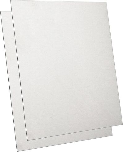 2 قطعة من صفائح الألومنيوم 3003 H14، سمك 6 بوصة × 6 بوصة، 0.032 بوصة (0.81 مم)، ألواح ألومنيوم مرفقة بطبقة مزدوجة الجوانب in Kuwait