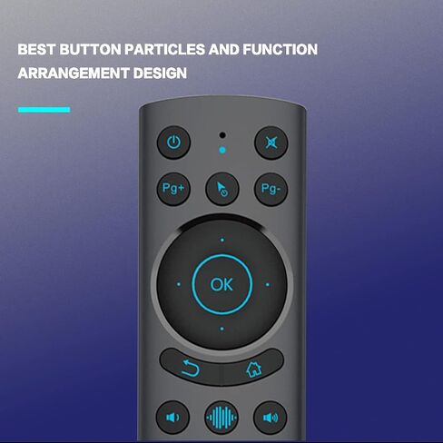 G20S Bluetooth Remote Control, 6-axis Gyroscope Sensing Air Remote Mouse with IR Learning for Nvidia Shield(Versions Before 2019),PC,Projector,Smart TV,Android TV Box in Saudi Arabia