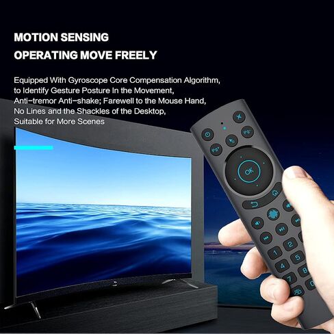 G20S Bluetooth Remote Control, 6-axis Gyroscope Sensing Air Remote Mouse with IR Learning for Nvidia Shield(Versions Before 2019),PC,Projector,Smart TV,Android TV Box in Saudi Arabia
