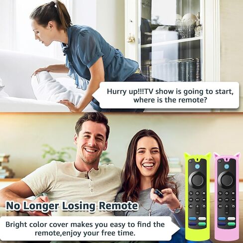 2 Packs Protective Remote Cover Case, Silicone Sleeve Remote Control Cover Glow in The Dark with Lanyard(Glow Purple & Glow Blue) in Saudi Arabia
