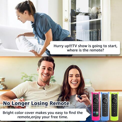 2 Packs Protective Remote Cover Case, Silicone Sleeve Remote Control Cover Glow in The Dark with Lanyard(Glow Purple & Glow Blue) in Saudi Arabia