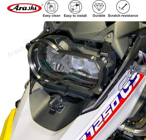 Arashi Headlight Protector Guard Cover for BMW R1250GS 2019-2023 / R1200GS 2013-2018 LC 2013-2016 ADV ADVENTURE 2013-2018 Motorcycle Accessories Black GS1200 GS1250 GS 1200 1250 in Saudi Arabia