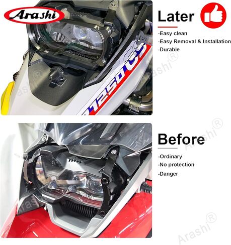 Arashi Headlight Protector Guard Cover for BMW R1250GS 2019-2023 / R1200GS 2013-2018 LC 2013-2016 ADV ADVENTURE 2013-2018 Motorcycle Accessories Black GS1200 GS1250 GS 1200 1250 in Saudi Arabia