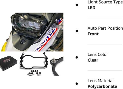 Arashi Headlight Protector Guard Cover for BMW R1250GS 2019-2023 / R1200GS 2013-2018 LC 2013-2016 ADV ADVENTURE 2013-2018 Motorcycle Accessories Black GS1200 GS1250 GS 1200 1250 in Saudi Arabia