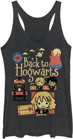 Harry Potter Deathly Hallows Cute Train Women's Fast Fashion Racerback Tank Top in Saudi Arabia