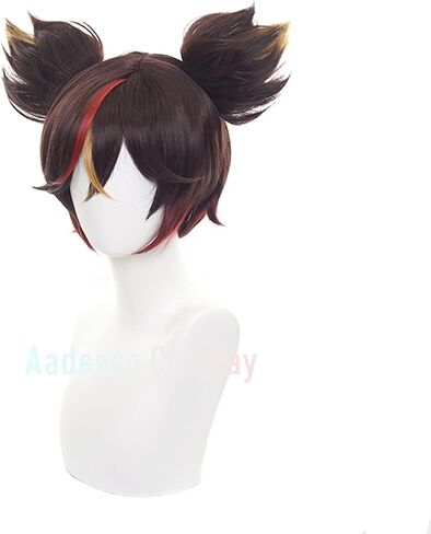 باربرا ذيل حصان مزدوج شقراء أنيمي شعر مستعار تأثيري للعبة Genshin Impact Cosplay شعر مستعار للهالوين in Saudi Arabia