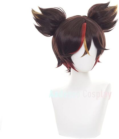باربرا ذيل حصان مزدوج شقراء أنيمي شعر مستعار تأثيري للعبة Genshin Impact Cosplay شعر مستعار للهالوين in Saudi Arabia