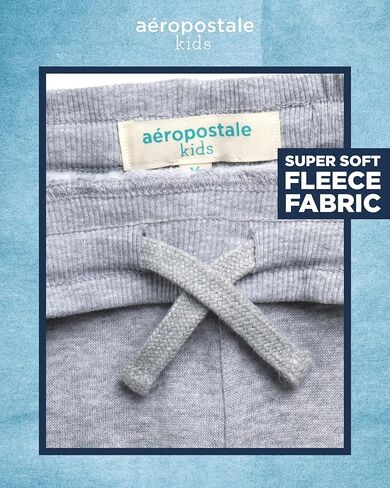 AEROPOSTALE Boys' Sweatsuit Set - 2 Piece Fleece Hoodie Sweatshirt and Jogger Sweatpants - Matching Pants Set for Boys (4-12) in Saudi Arabia