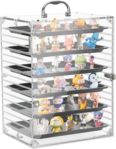 حقيبة حمل كورتكو المصغرة، حافظة عرض أكريليك شفافة للمنمنمات المصغرة، حقيبة تخزين مصغرة، متوافقة مع Warhammer 40k وجميع أنواع المنمنمات الصغيرة والصغيرة in Kuwait