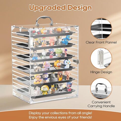 حقيبة حمل كورتكو المصغرة، حافظة عرض أكريليك شفافة للمنمنمات المصغرة، حقيبة تخزين مصغرة، متوافقة مع Warhammer 40k وجميع أنواع المنمنمات الصغيرة والصغيرة in Kuwait