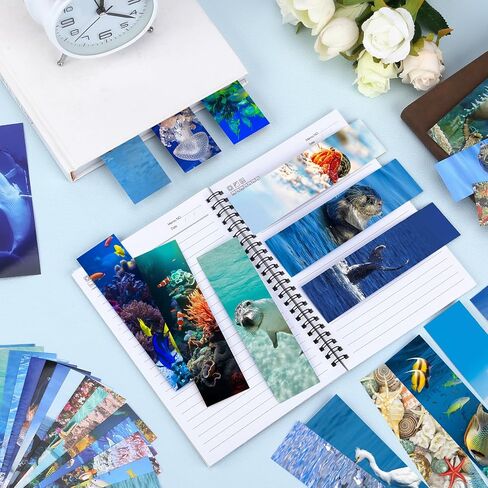 200 Pieces Animal Bulk Bookmarks for Kids - Cool Book Markers for Students - Vivid Cute Colorful Book Mark for Book Lovers to Help Read - Inspirational Paper Bookmarks Bulk for Adults Teenage Kids in Saudi Arabia