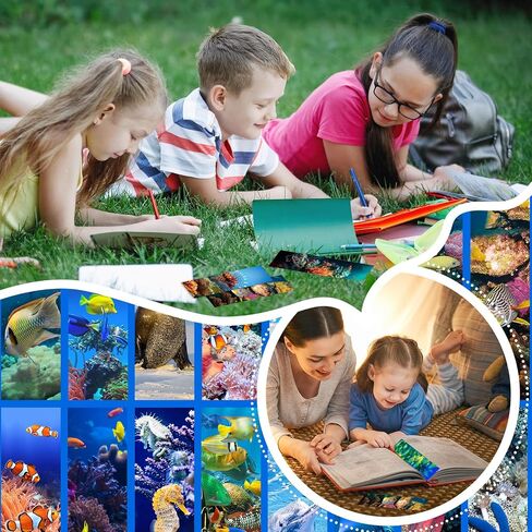 200 Pieces Animal Bulk Bookmarks for Kids - Cool Book Markers for Students - Vivid Cute Colorful Book Mark for Book Lovers to Help Read - Inspirational Paper Bookmarks Bulk for Adults Teenage Kids in Saudi Arabia