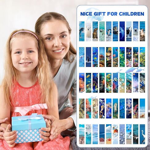 200 Pieces Animal Bulk Bookmarks for Kids - Cool Book Markers for Students - Vivid Cute Colorful Book Mark for Book Lovers to Help Read - Inspirational Paper Bookmarks Bulk for Adults Teenage Kids in Saudi Arabia