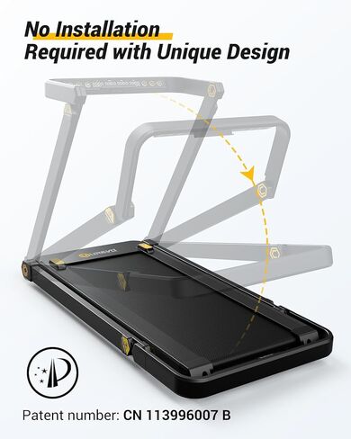 UREVO Treadmill with Desk, 3 in 1 Foldable Treadmill with Removable Desk, Install Free Under Desk Treadmill, 3HP Powerful Walking Treadmill for Office with Remote and 2s Folding in Kuwait