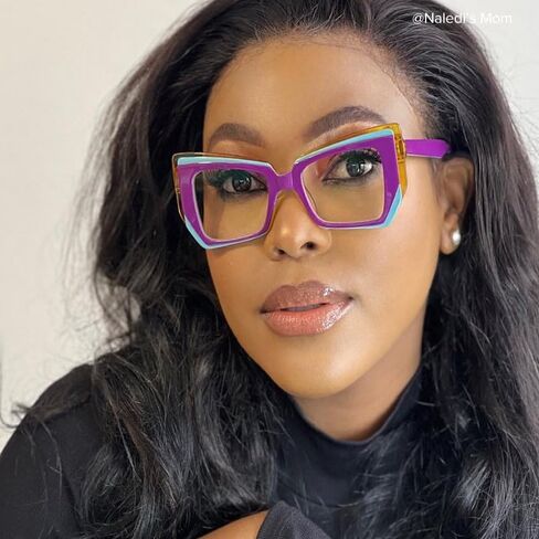 Zeelool Fashion Geometric Glasses Acetate Frame for Women with Non-prescription Clear Lens Verdejo ZWA187996 in Saudi Arabia