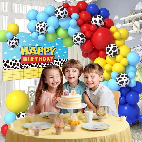 مجموعات بالونات ملونة من جانينوس قوس قزح - 135 قطعة من إكليل البالونات بألوان متنوعة مع البطيخ وبالونات رقائق قوس قزح للأطفال ديكورات حفلات أعياد الميلاد بالسمسم in Kuwait