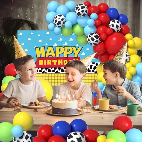 مجموعات بالونات ملونة من جانينوس قوس قزح - 135 قطعة من إكليل البالونات بألوان متنوعة مع البطيخ وبالونات رقائق قوس قزح للأطفال ديكورات حفلات أعياد الميلاد بالسمسم in Kuwait