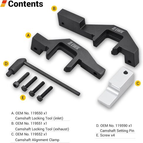 EWK عمود الحدبات أداة توقيت محاذاة قفل المشبك لسيارات BMW Mini Cooper S N14 R55 R56 R57 in Kuwait