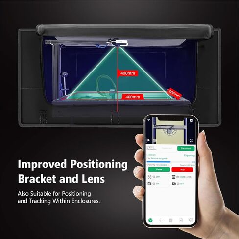 كاميرا لايت بيرن، كاميرا نقش بالليزر، كاميرا ليزر مطورة من Mintion للنقش/القطع بالليزر، التحكم في الشاشة عن بعد، تحديد المواقع بدقة، تتبع الصور، جسر لاسلكي، فيديو بفاصل زمني in Kuwait