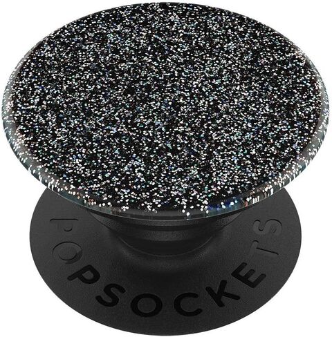 PopSockets: PopGrip مع سطح قابل للتبديل للهواتف والأجهزة اللوحية - أسود لامع in Kuwait