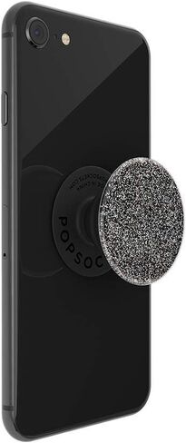 PopSockets: PopGrip مع سطح قابل للتبديل للهواتف والأجهزة اللوحية - أسود لامع in Kuwait