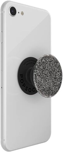 PopSockets: PopGrip مع سطح قابل للتبديل للهواتف والأجهزة اللوحية - أسود لامع in Kuwait