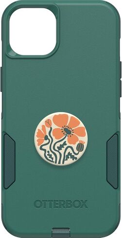 Bundle: OtterBox iPhone 15 Plus and iPhone 14 Plus Commuter Series Case - (BLACK) + PopSockets PopGrip - (BLACK), Slim & Tough, Pocket-Friendly, with Port Protection, PopGrip Included in Saudi Arabia