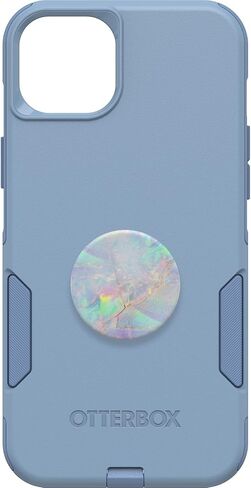 Bundle: OtterBox iPhone 15 Plus and iPhone 14 Plus Commuter Series Case - (BLACK) + PopSockets PopGrip - (BLACK), Slim & Tough, Pocket-Friendly, with Port Protection, PopGrip Included in Saudi Arabia