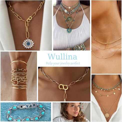10Pcs Double Opening Shortener Clasp Necklace Clasp and Closures Stainless Steel S Lock Bracelet Connector Necklace Clip (Large, Silver) in Saudi Arabia