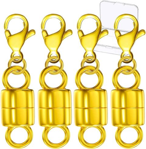 Clysoru Lobster Magnet Necklace Clasps and Closures Grade A 316 Stainless Steel Lobster Claw Clasps Gold and Silver for Bracelet Jewelry Making DIY Craft Made in Italy. in Saudi Arabia