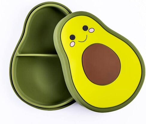Silicone Plate with Lid and Suction Bottom for Kids in Saudi Arabia