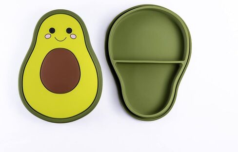 Silicone Plate with Lid and Suction Bottom for Kids in Saudi Arabia
