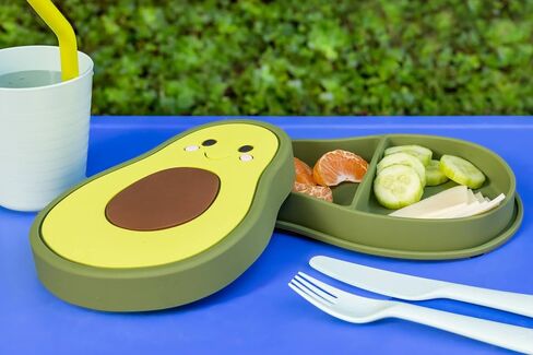 Silicone Plate with Lid and Suction Bottom for Kids in Saudi Arabia