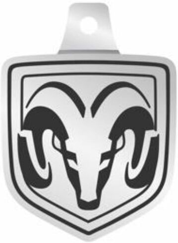 شعار RAM Trucks Shield مخصص، سلسلة مفاتيح معدنية مصبوبة، 2 بوصة × 1 بوصة in Kuwait