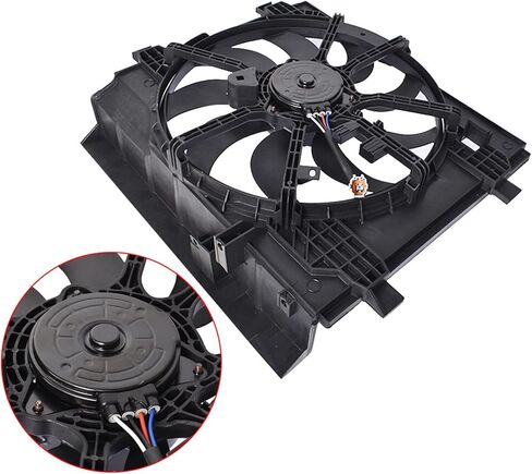 استبدال مروحة تبريد المبرد المكثف للسيارات من Labwork لـ 2013-2018 Nissan Sentra 1.6L 1.8L TYC622880 214813SH5A 214819AM0A 622880 NI3115146 NI3115146Q in Saudi Arabia
