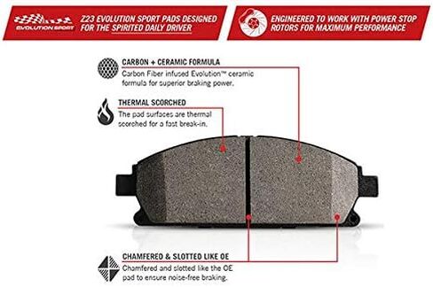 طقم مكابح رياضية Power Stop KC802 Z23 Evolution مع الفرجار in Saudi Arabia
