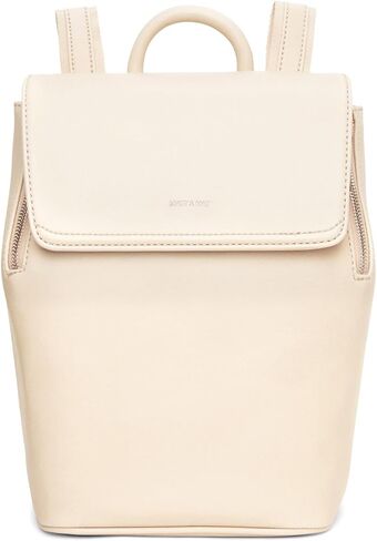 حقائب يد نباتية من Matt & Nat حقيبة ظهر Fabi Mini، مكاداميا (أبيض فاتح) - محافظ وحقائب مصممة، للرجال والنساء، لم يتم الإساءة إلى الحيوانات لتصنيعها in Kuwait