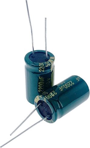 Cermant 10pcs 50V 2200UF Capacitor 16X25mm(0.63x0.98in) High Frequency Low Impedance Aluminum Electrolytic Capacitors for TV, LCD Monitor, Game in Saudi Arabia