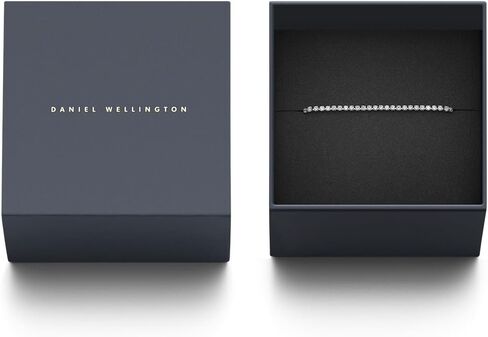 Daniel Wellington Classic Tennis Bracelet Necklace, Adjustable Stainless Steel Crystal Bracelet Necklace in Saudi Arabia