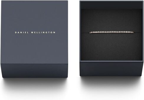 Daniel Wellington Classic Tennis Bracelet Necklace, Adjustable Stainless Steel Crystal Bracelet Necklace in Saudi Arabia