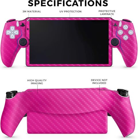 Carbon Fiber Gaming Skin Compatible with PS5 Portal Remote Player - Battle Ball - Premium 3M Vinyl Protective Wrap Decal Cover - Easy to Apply | Crafted in The USA by MightySkins in Saudi Arabia