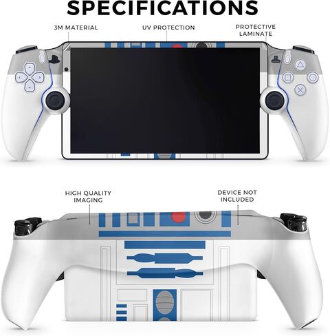 Carbon Fiber Gaming Skin Compatible with PS5 Portal Remote Player - Battle Ball - Premium 3M Vinyl Protective Wrap Decal Cover - Easy to Apply | Crafted in The USA by MightySkins in Saudi Arabia