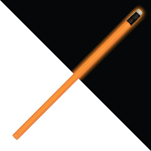 AAkron Nite Glow - Glow in the Dark Pencils, Barrel and Eraser Glow in the Dark - Set of 24 - Made in the USA in Kuwait