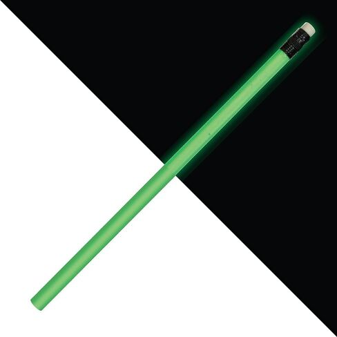 AAkron Nite Glow - Glow in the Dark Pencils, Barrel and Eraser Glow in the Dark - Set of 24 - Made in the USA in Kuwait