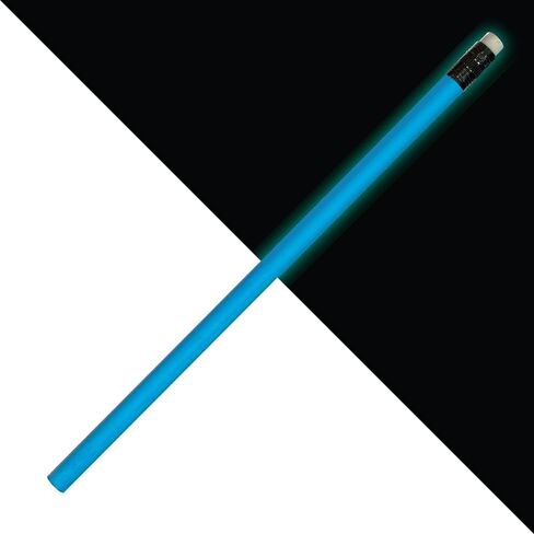 AAkron Nite Glow - Glow in the Dark Pencils, Barrel and Eraser Glow in the Dark - Set of 24 - Made in the USA in Kuwait