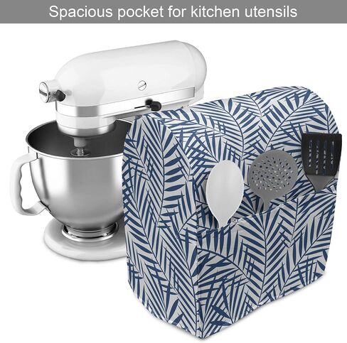Ambesonne Green Stand Mixer Cover, Retro Style Themed Pattern with Little White Polka Dots Pastel, Kitchen Appliance Organizer Bag Cover with Pockets, 6-8 Quarts, Mint Green White in Saudi Arabia