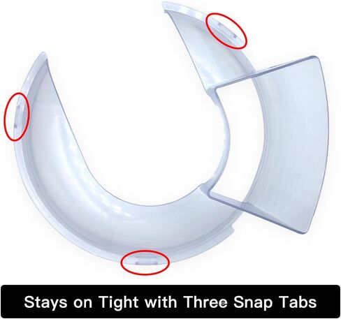 درع السكب لمساعد المطبخ سعة 5.5-6 لتر، درع السكب يناسب مساعد المطبخ 7-8 لترًا وخلاطات برأس مائلة من الفولاذ المقاوم للصدأ in Kuwait