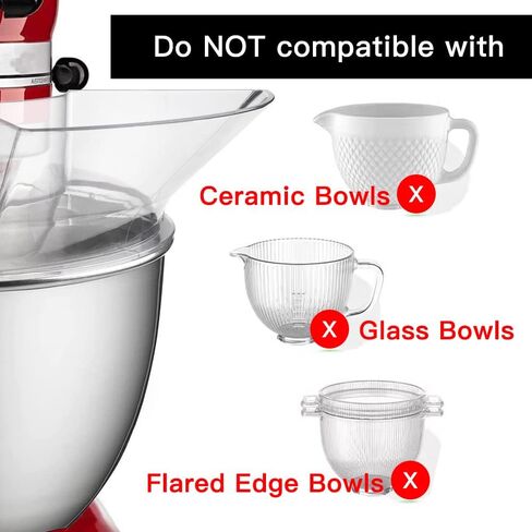 درع السكب لمساعد المطبخ سعة 5.5-6 لتر، درع السكب يناسب مساعد المطبخ 7-8 لترًا وخلاطات برأس مائلة من الفولاذ المقاوم للصدأ in Kuwait